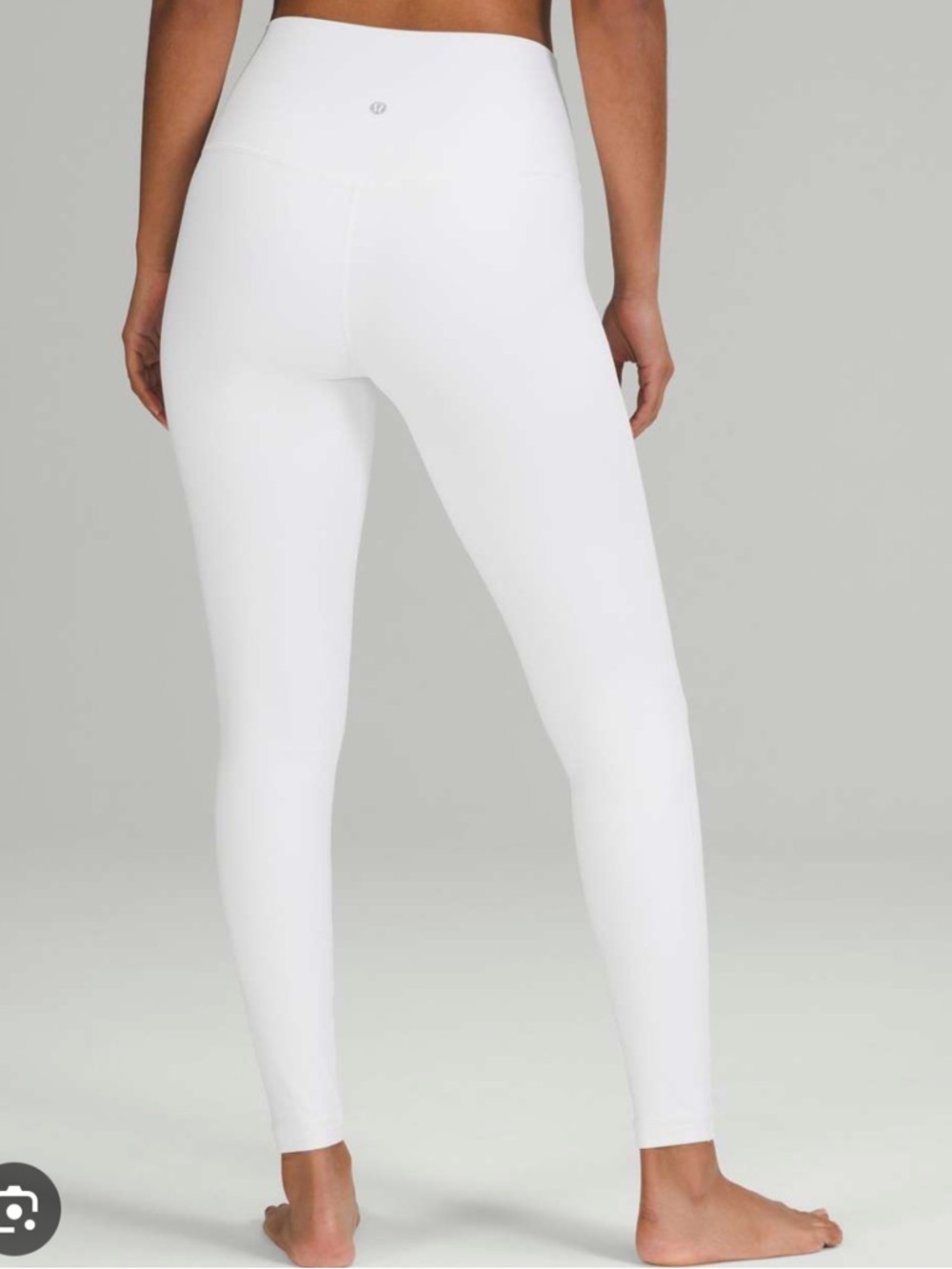 White Lululemon High-Rise Leggings Size 6 Small
